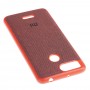 Чехол для Xiaomi Redmi 6 Textile красный