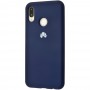 Чохол для Huawei P Smart Plus Silicone Full темно-синій / midn blue