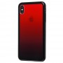 Чохол для iPhone Xs Max Gradient Glass прозорий червоний