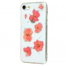 Чохол Nature Flowers для iPhone 7/8 рожеві пелюстки