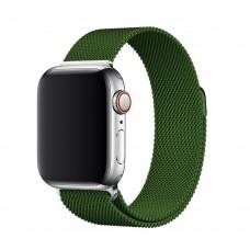 Ремешок для Apple Watch Milanese Loop 42mm / 44mm темно-зеленый
