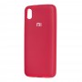 Чехол для Xiaomi Redmi 7A Silicone Full розово-красный 