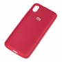 Чохол для Xiaomi Redmi 7A Silicone Full рожево-червоний