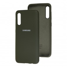Чохол для Samsung Galaxy A50 / A50s / A30s Silicone Full темно-оливковий