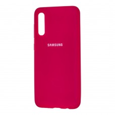 Чехол для Samsung Galaxy A50 / A50s / A30s Silicone Full розово-красный