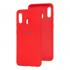 Чохол для Samsung Galaxy A20/A30 Silicone Full червоний