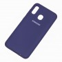 Чохол для Samsung Galaxy A20/A30 Silicone Full темно-синій