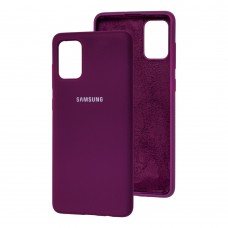 Чохол для Samsung Galaxy A51 (A515) Silicone Full бордовий / maroon
