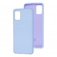 Чохол для Samsung Galaxy A51 (A515) Silicone Full блакитний / lilac blue