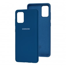 Чехол для Samsung Galaxy A71 (A715) Silicone Full синий