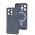 Чохол для iPhone 15 Pro WAVE Silk Touch WXD MagSafe gray