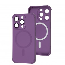 Чехол для iPhone 15 Pro WAVE Silk Touch WXD MagSafe purple