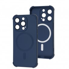 Чехол для iPhone 15 Pro WAVE Silk Touch WXD MagSafe blue