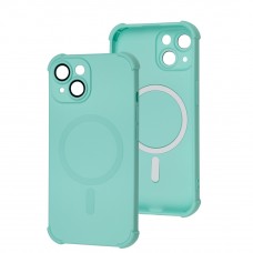 Чохол для iPhone 15 WAVE Silk Touch WXD MagSafe turquoise