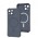 Чохол для iPhone 15 WAVE Silk Touch WXD MagSafe gray