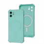 Чохол для iPhone 12 WAVE Silk Touch WXD MagSafe turquoise