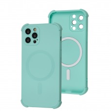 Чехол для iPhone 12 Pro WAVE Silk Touch WXD MagSafe turquoise