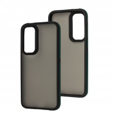 Чохол для Samsung Galaxy A35 5G Shield Dual Color чорний / зелений