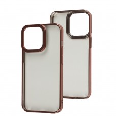 Чехол Baseus Glitter для iPhone 13 Pro прозрачный/розовый