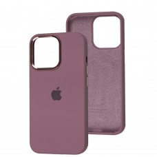 Чохол для iPhone 13 Pro New silicone Metal Buttons black currant