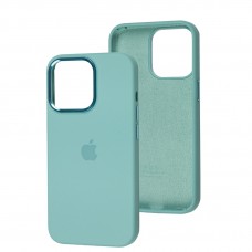 Чохол для iPhone 13 Pro New silicone Metal Buttons ice blue