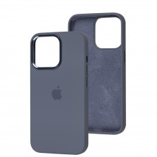 Чохол для iPhone 13 Pro New silicone Metal Buttons lavender gray