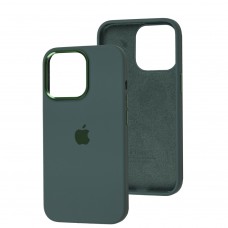 Чохол для iPhone 13 Pro New silicone Metal Buttons pine green