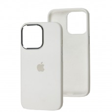 Чохол для iPhone 13 Pro New silicone Metal Buttons white