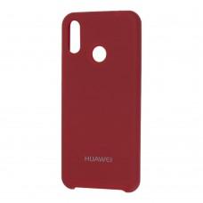 Чехол для Huawei P Smart Plus Silky Soft Touch "темно-красный" 