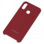 Чехол для Huawei P Smart Plus Silky Soft Touch "темно-красный" 