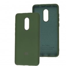 Чохол для Xiaomi Redmi Note 4X / Note 4 Silicone Full зелений / dark green