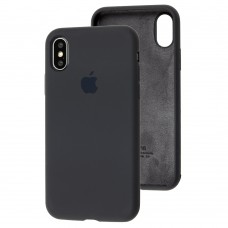 Чохол для iPhone X / Xs Silicone Full сірий / dark grey