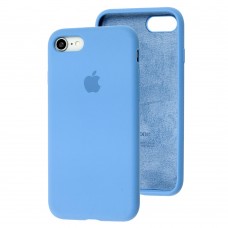 Чехол для iPhone 7 / 8 Silicone Full голубой / cornflower 