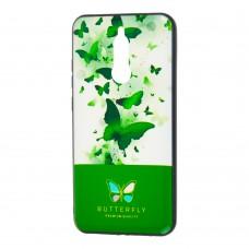 Чохол для Xiaomi Redmi 8 Butterfly зелений