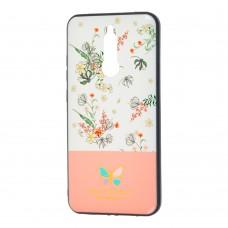 Чехол для Xiaomi Redmi 8 Butterfly розовый