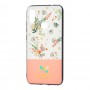 Чехол для Xiaomi Redmi Note 7 Butterfly розовый