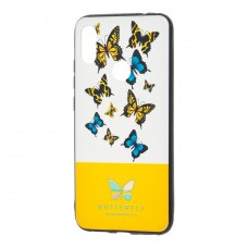 Чехол для Xiaomi Redmi Note 7 Butterfly желтый