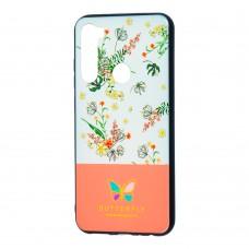Чехол для Xiaomi Redmi Note 8 Butterfly розовый