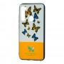 Чехол для Xiaomi Redmi Note 8 Butterfly желтый