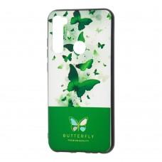 Чехол для Xiaomi Redmi Note 8T Butterfly зеленый