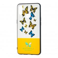 Чохол Samsung Galaxy A10s (A107) Butterfly жовтий