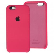 Чехол Silicone для iPhone 6 / 6s case shiny pink