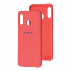 Чехол для Samsung Galaxy A20 / A30 Silicone Full коралловый