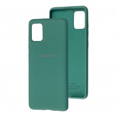 Чехол для Samsung Galaxy A51 (A515) Silicone Full зеленый / pine green