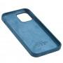 Чохол для iPhone 12 Pro Max Full Silicone case blue