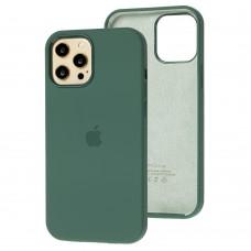 Чехол для iPhone 12 Pro Max Full Silicone case pine green