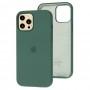 Чохол для iPhone 12 Pro Max Full Silicone case pine green