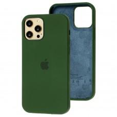 Чехол для iPhone 12 Pro Max Full Silicone case pinery green