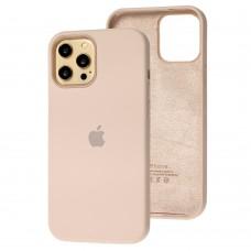 Чохол для iPhone 12 Pro Max Full Silicone case pink sand