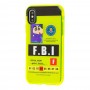 Чохол для iPhone Xs Max Neon print FBI